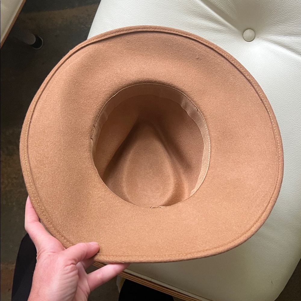 LAST CALL J. Crew Camel Wool Fedora Hat - Picture 4 of 6